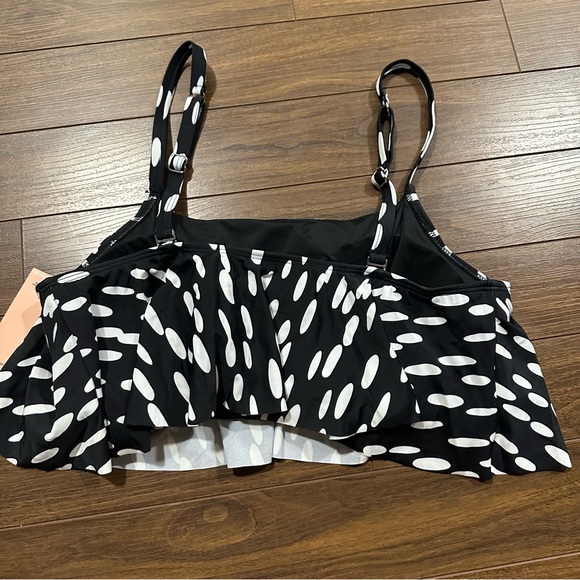 NWT Shapermint Swim Ruffled Bikini Top size XL - Picture 3 of 4